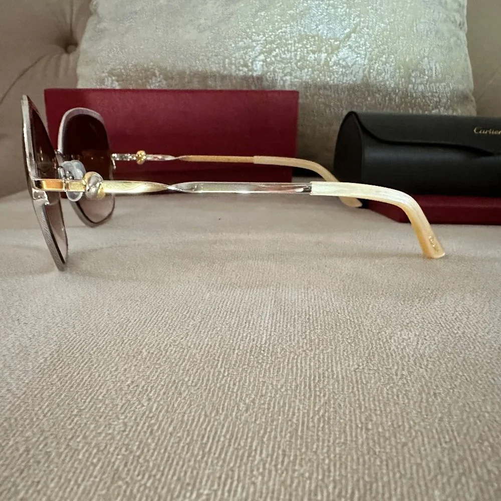 Cartier CT0090S 001 Cartier Trinity Sunglasses